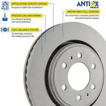 Goodyear Brakes PRK68816R, Rear Premium Brake Bundle with Pair (2) of AntiOx Coated Brake Rotors and Ceramic Brake Pads