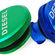 Diesel Fuel Cap for Dodge（Strong magnetism）, Magnetic Ram Diesel Billet Aluminum Fuel Cap for 2013-2018 Dodge Ram Truck 1500 2500 3500 … …