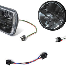 iJDMTOY (2) 7-Inch LED Headlights Wirings Conversion Adapters, Good For Truck-Lite, JW Speaker & Other Aftermarket Headlamps