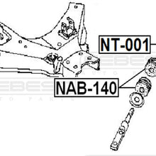 FEBEST NAB-140 Front Lower Arm Bushing