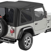 Pavement Ends by Bestop 51197-35 Black Diamond Replay Replacement Soft Top Tinted Back Windows w/Upper Door Skins for 1997-2006 Jeep Wrangler