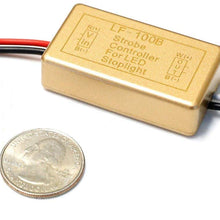 iJDMTOY (1) 12V LF-100B LED Brake Stop Light Continuously Pulsing Strobe Flash Module Controller Box For Car Motorcycle, etc