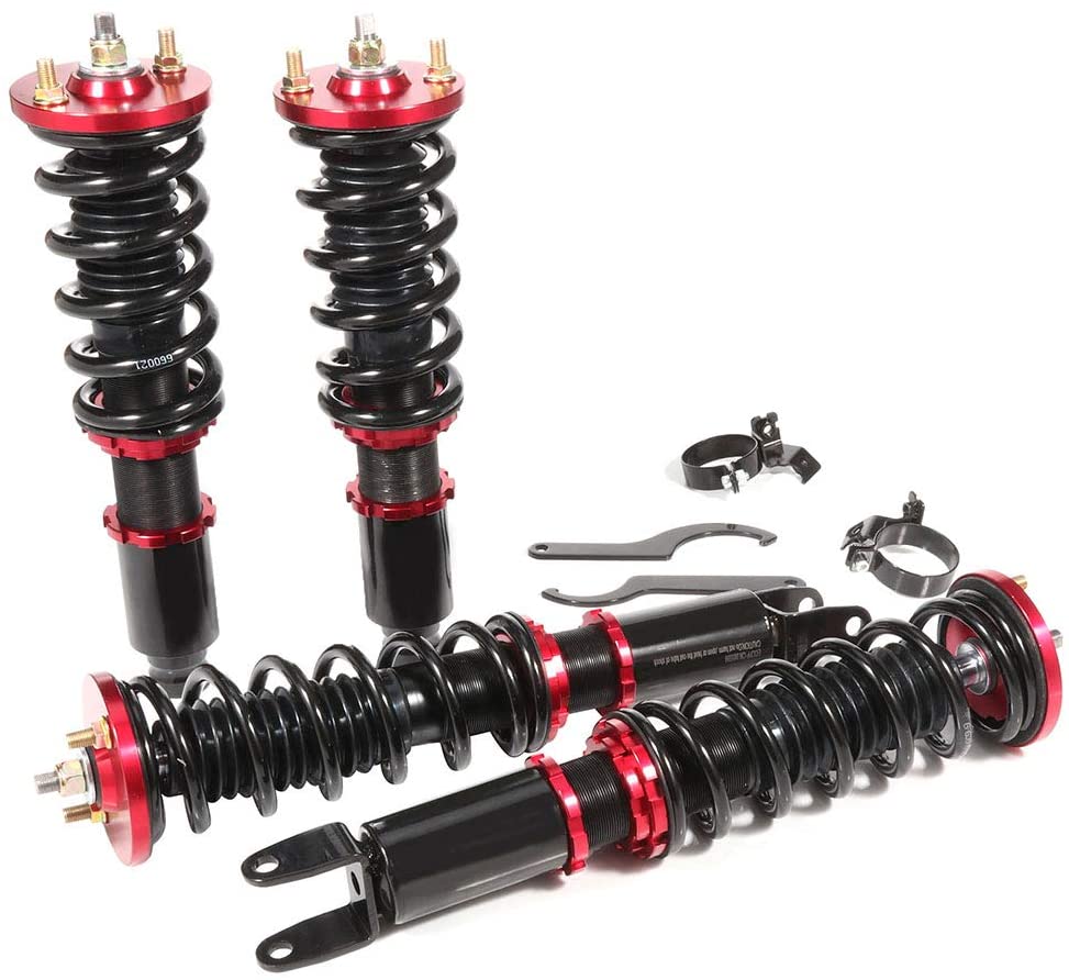 ECCPP Coilover Struts Spring Shocks Adjustable Height Coilovers Suspension Struts Coil Spring Shocks and Struts Fit for 1990-1993 Acura Integra /1988-1991 Honda Civic