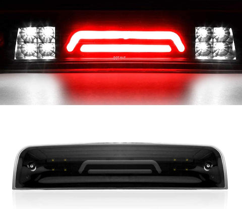 Smoke High Mount 3rd Third Brake Light Rear Trailer Cargo Lamp for 2009-2018 Dodge Ram 1500/2010-2018 Dodge Ram 2500 3500-Waterproof-Third Cargo Stop Light
