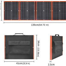 XINPUGUANG 80W 12V Foldable Solar Panel Kit Portable Solar Charger USB DC Output for RV/Camping/Portable Power Station/Cell Phone/car Battery/Power Bank…
