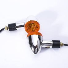 XYZCTEM 2 x 2" Chrome Front Rear Turn Signal,Fits For Most Motorcycle, Street Bike, Scooter, Cruiser,Chopper And More