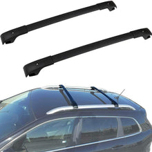 ROADFAR Roof Rack Aluminum Top Rail Carries Luggage Carrier Fit for 2014-2019 for Jeep Cherokee Baggage Rail Crossbars