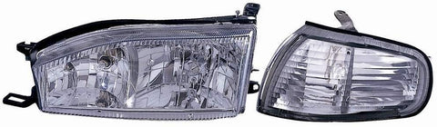 Depo 312-1103PXASC Toyota Camry Chrome Diamond Headlight with Corner Lamp Assembly