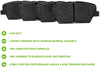 Scitoo Ceramic Discs Brake Pads, 4pcs Rear Brake Pads Brakes Kits fit 2005 2006 2007 2008 2009 2010 Honda Odyssey Compatible ATD1088C D1088-7993