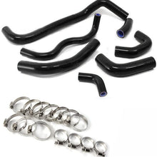 Silicone Radiator Hoses Coolant Clamps Kit For Honda CBR 600RR 2003-2004 Black 6PCS