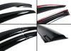 Cuztom Tuning Fits for 2016-2020 Honda Civic FK4 FK7 FK8 5DR Hatchback LX EX Touring Sport Type-R 3D Wavy JDM Mug Style Window Visor Rain Guard Deflector