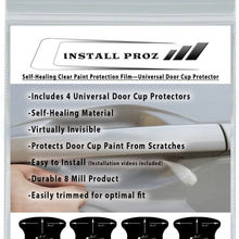 Install Proz Self-Healing Clear Paint Protection Bundle-12 x108 Hood Strip, Door Edge, Door Cup, Door Sill, and R-Bumper Protectors