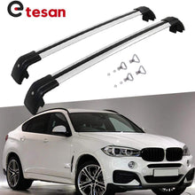 2 Pieces Cross Bars Fit for BWM X6 2018 2019 2020 2021 Silver Cargo Baggage Luggage Roof Rack Crossbars