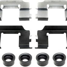 ACDelco 18K1074X Professional Rear Disc Brake Caliper Hardware Kit with Clips and Bushings