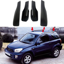 ITrims for Toyota RAV4 XA20 2001-2005 Black Car Roof Rack Rail End Cover Shell Cap Replacement 4PCS