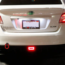 iJDMTOY Smoked Lens 3-in-1 Full LED Rear Fog Light Kit Compatible with Subaru Impreza WRX/STI or Crosstrek, Function as Tail/Brake Lamp, Backup Reverse Light (Includes Wire Harness & Mounting Bracket