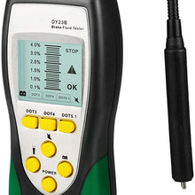 GOGOLO Auto Brake Fluid Tester Gauge Brake Oil Tester with 250mm Goose Neck Detector 2.2'' LCD for DOT3 DOT4 DOT5