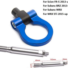 EPMAN Circular Ring JDM Aluminum Front/Rear Tow Hook Kit for Scion for Subaru BRZ WRX/WRX STi (Gold)