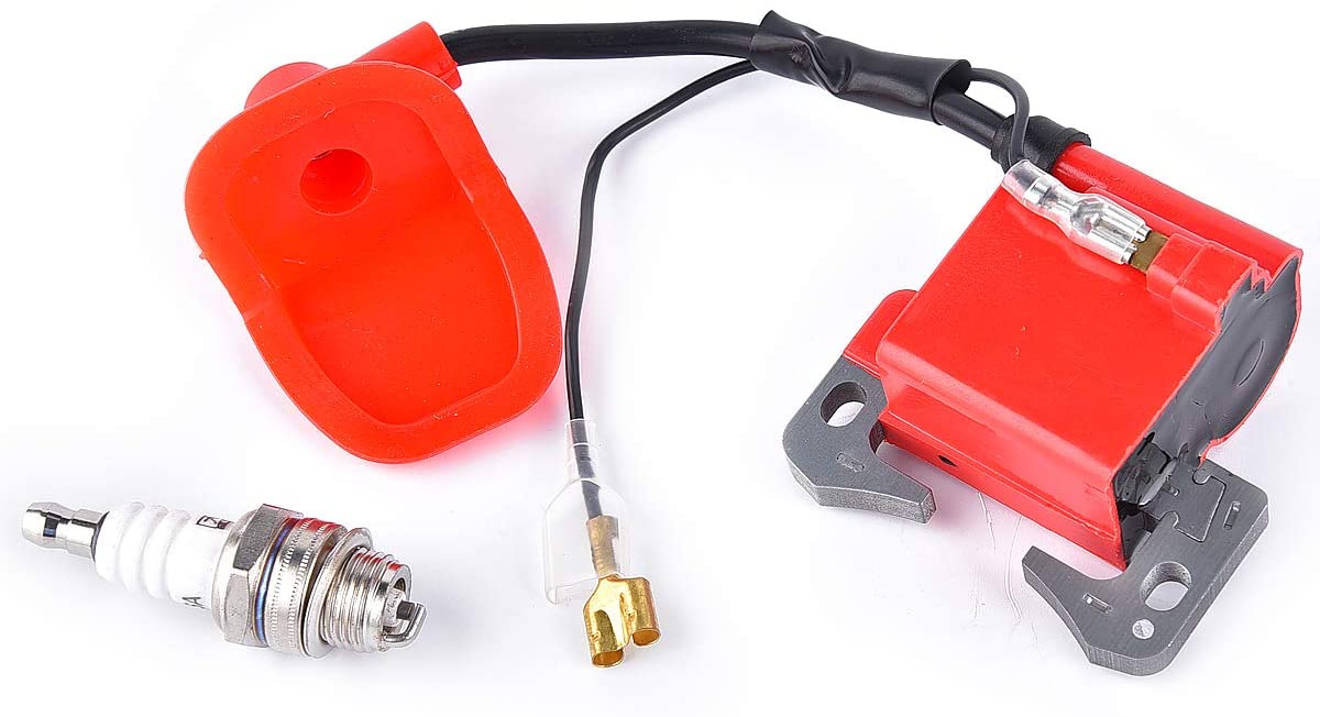 Performance Ignition Coil Compatible with L7T spark plug for 2 Stroke 47cc 49cc ATV Pocket Bike and Go Kart