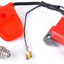 Performance Ignition Coil Compatible with L7T spark plug for 2 Stroke 47cc 49cc ATV Pocket Bike and Go Kart