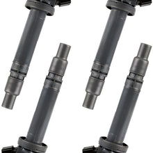 ENA Pack of 4 Ignition Coils Compatible with 2ZZGE Engine Toyota Pontiac Vibe L4 1.8L Compatible with C1306 UF-314