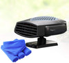 Wakauto 24V Car Heater Defroster Winter Car Heater Warmer Snow Defogger Anti-fog Safe Driving Cleaner 360 Degree Rotation with Towel (Grey)