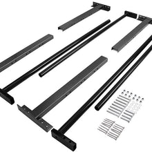 Hodenn Adjustable Roof Ladder Racks Fit for 4" up to 7" Wide Pickup Trucks Trailers