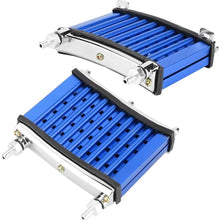 Suuonee Oil Cooler Kit, Universal Motorcycle Engine Oil Cooler Cooling Kit Motor Aluminum Motorcycle Fit for 125cc