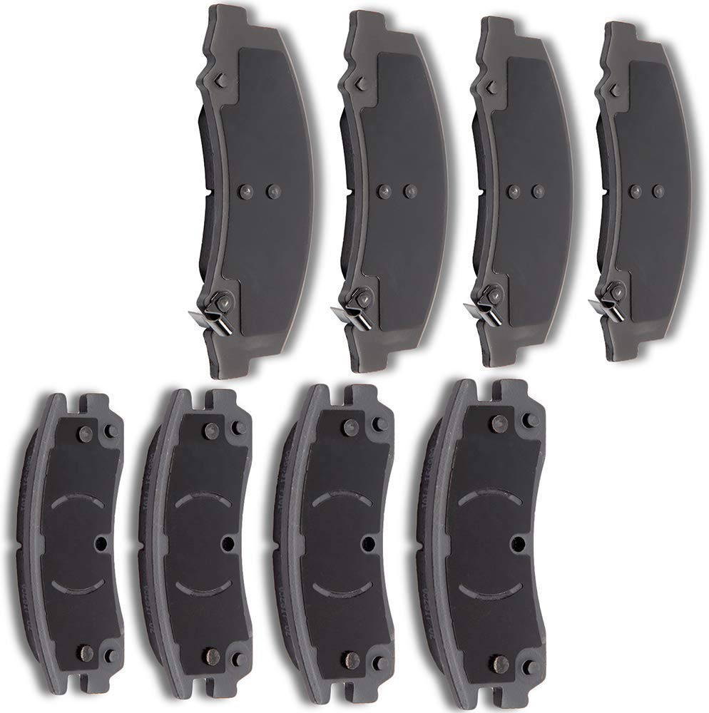 AUTOMUTO 8pcs Front Rear Ceramic Pads Brakes fit for 2008 2009 Buick Lacrosse,2006 2007 2008 2009 2010 Chevrolet Impala,2006 2007 Chevrolet Monte Carlo