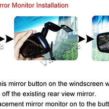 Vardsafe | 7" Inch OEM Replacement Rear View Mirror Monitor Reverse Screen Display for Backup Camera with RCA Connector