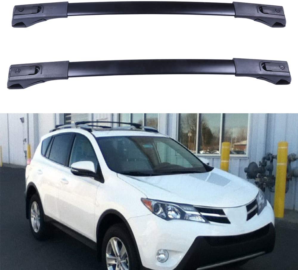ECCPP Roof Rack Crossbars fit for Toyota RAV4 2013-2018 Rooftop Luggage Canoe Kayak Carrier Rack - Fits Side Rails Models ONLY