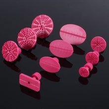 Cuque 10Pcs Repair Tools Paintless Dent Auto Car Body Repair Tool Kit Nylon Glue Puller Tabs Removal Tool Universal Red
