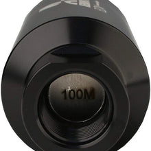 Aeromotive 12324 Filter, In-Line, 100-Micron Stainless Mesh Element, ORB-10 Port, Bright-Dip Black, 2" OD