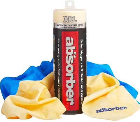 CleanTools 34910 XXL Assortment, 20 x 32-Inch, Single, Color May Vary from Blue and Natural, Chamois Shammy Towel, Super Absorbent