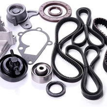 SCITOO Engine Timing Part Belt Set Timing Belt Kits, fit Kia Rio Rio5 1.6L L4 16V 2006-2011 Replacement Timing Tools with Water Pump Alpha II G4ED