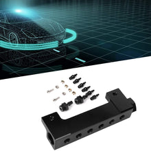 Suuonee Vacuum Block, 6 Port Vacuum Block Intake Manifold Kit Fuel Wastegate Turbo Boost 1/8NPT for Racing