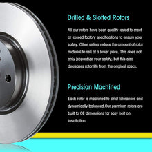 AutoDN Rear Disc Brake Rotor 2PCS Compatible With 2003-2008 Infiniti FX45