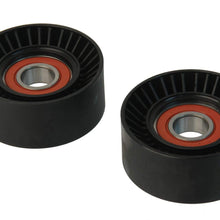 URO Parts 11287582946P Belt Tensioner Pulley Set, Pair of pulleys and replacement bolts; with NTN or NSK bearings
