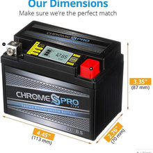 Chrome Battery YTX4L-BS iGel Battery - High Performance Power Sports, Rechargeable, Replaces 4L-BS, GTX4L-BS, CYTX4L-BS