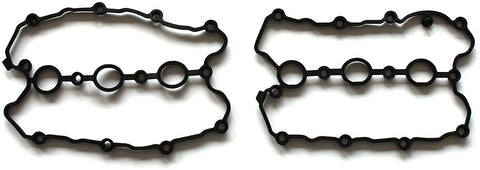 SCITOO Replacement for Engine Valve Cover Gasket Set VS50542 fits 2005-2010 for Audi A4 A5 A6 Quattro Q5 3.2L V6 Valve Covers