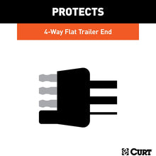 CURT 58750 Trailer-Side 4-Pin Flat Trailer Wiring Harness Connector Dust Cover