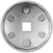 Oil Filter Wrench, Delaman 14 Flute Aluminum Cap Oil Filter Wrench Cartridge Car Socket Remover Tool, 67mm
