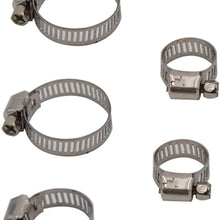 RJJX 50PCS/Set Multi Size Stainless Steel Hoop Clamp Hose Clamp Automotive Pipes Clip Fixed Tool (Color : 1) (1)