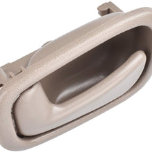 NPAUTO Interior Front Rear Door Handles Driver Passenger Side Pair for 1998 1999 2000 2001 2002 Toyota Corolla Chevy Prizm Manual Lock Beige/Tan