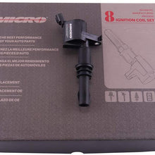 Micro Premium Ignition Coils Compatible with Ford Lincoln Mercury V8 V10 4.6L 5.4L 6.8L 2005-2008 Replacement for DG511 C1541 FD508 (Pack of 8) with Permatex Dielectric Grease