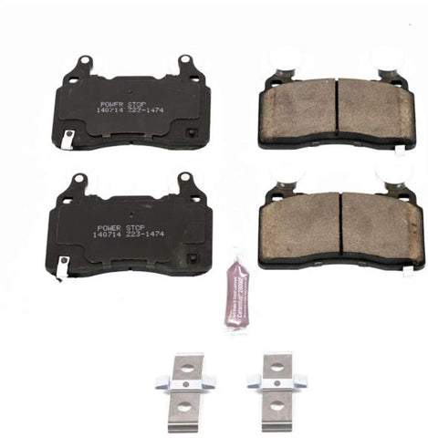 Power Stop Z23-1474, Z23 Evolution Sport Carbon-Fiber Ceramic Front Brake Pads