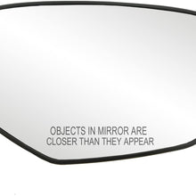 Fit System 80215 Honda Accord Right Side Power Replacement Mirror Glass with Backing Plate