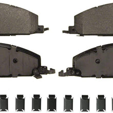 Wagner Severe Duty SX1400 Semi-Metallic Disc Pad Set Includes Installation Hardware, Rear