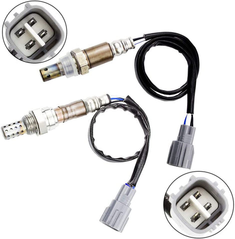 Guniang Set of 2 Oxygen O2 Sensors for 2009 2010 Toyota Corolla 2.4L, 2006-2008 Toyota Rav4 2.4L Upstream + Downstream