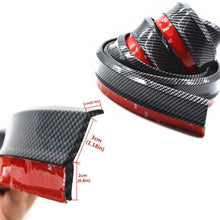 Bigetaige Universal Front Bumper Spoiler, 8.2ft/250cm Universal Carbon Fiber Front Bumper Lip Strip Splitter Spoiler